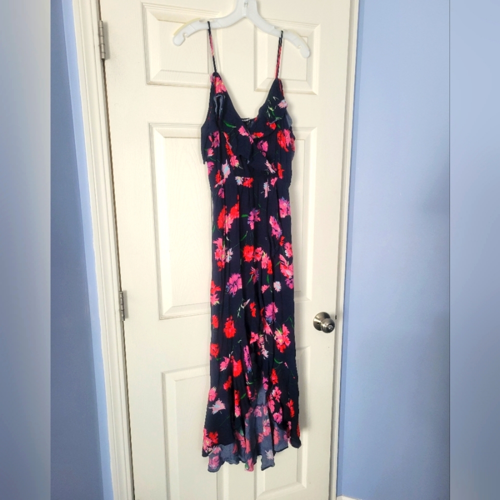 Express low front high low maxi ruffle hem dress